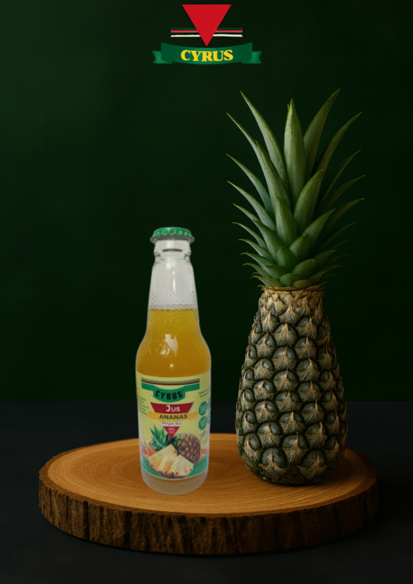 Jus d’Ananas Naturel CYRUS - Bouteille 30cl - Boisson Fruitée Sans Sucre Ajouté
