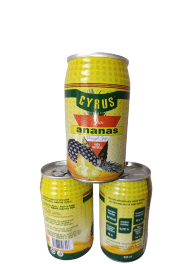 Pure Jus d’Ananas CYRUS – Pain de Sucre – Canette 33 cl