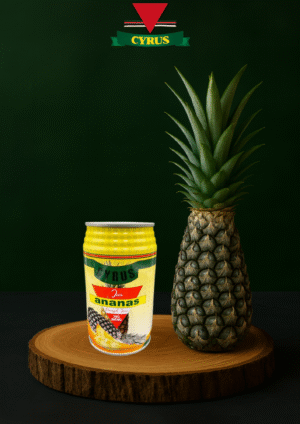 Jus d’Ananas Naturel CYRUS - Canette 33cl - Boisson Rafraîchissante 100% Sans Sucre Ajouté