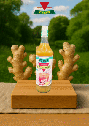 Sirop de Gingembre CYRUS - Bouteille 100% Naturel - Boisson Tonifiante Sans Conservateur