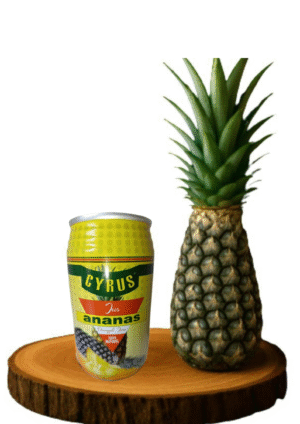 Pure Jus d’Ananas CYRUS – Pain de Sucre – Canette 33 cl