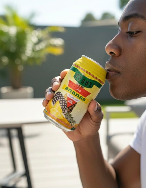 Pure Jus d’Ananas CYRUS – Pain de Sucre – Canette 33 cl