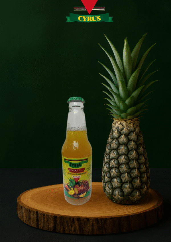 Cocktail Ananas Gingembre CYRUS - Bouteille 30cl - Boisson Naturelle Sans Sucre Ajouté